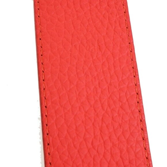 LOUIS VUITTON Ceinture LV Shape Belt 98/38 Taurillon Leather Red MP238 89RL093 main image 12